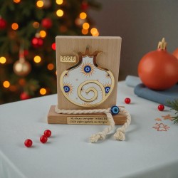 Διακοσμητικό δώρο με ξύλο και plexi