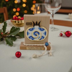 Διακοσμητικό δώρο με ξύλο και plexi