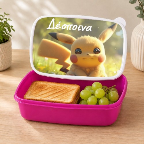 Δοχείο Φαγητού με Όνομα – Pikachu