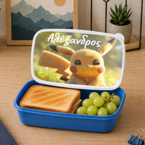 Δοχείο Φαγητού με Όνομα – Pikachu