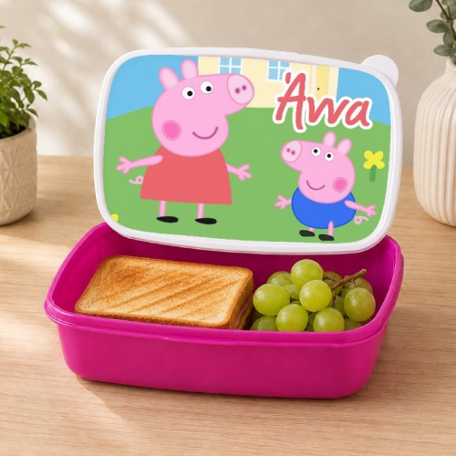 Δοχείο Φαγητού με Όνομα – Peppa Pig