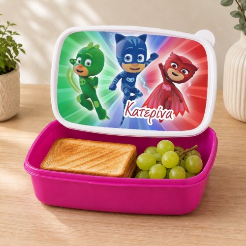 Δοχείο Φαγητού με Όνομα – PJ Masks